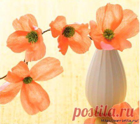 цветы из гофрированной бумаги - Самое интересное в блогах