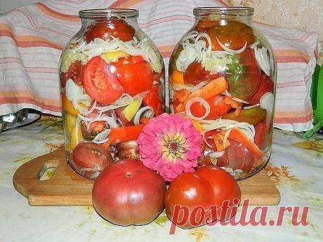Вкуснейший салат из крупных томатов — красивый и ароматный!