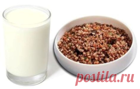 Сырая гречка с кефиром