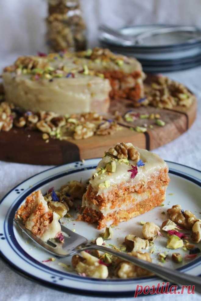 ღВосхитительный морковный пирог без муки