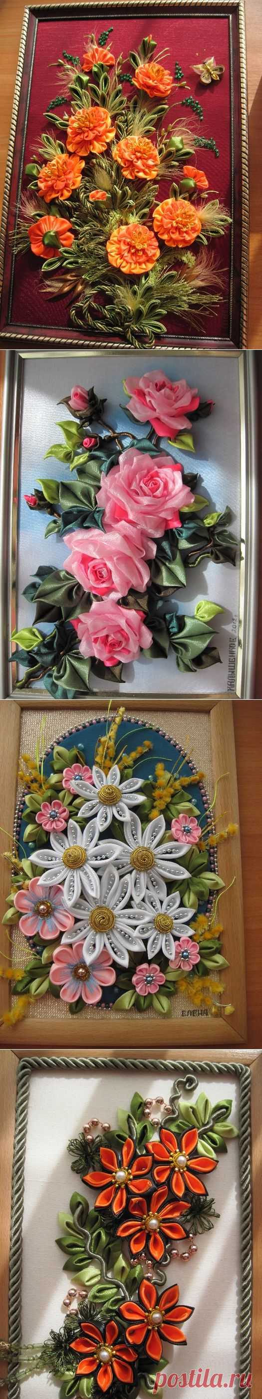Красотища в технике канзаши