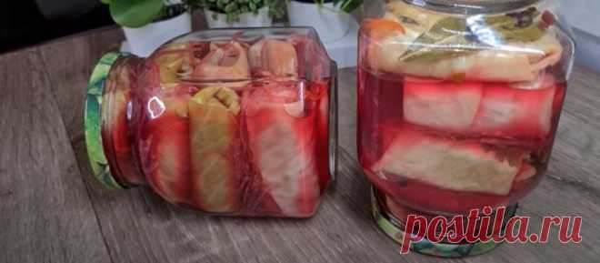Овощные голубцы закатываю на зиму каждый год. Сколько бы ни сделала, до весны ничего не остается