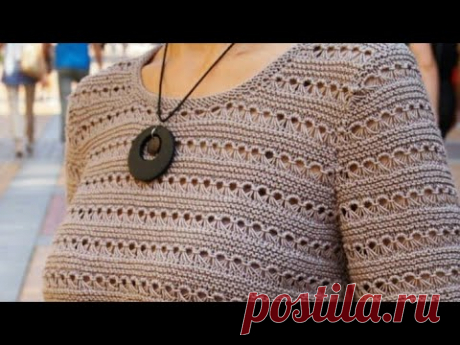 Jali and Border Sweater Design in Hindi/Different Jali Method:Design-186