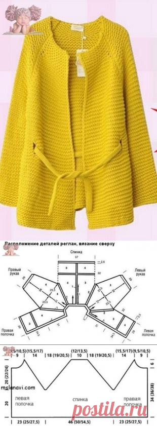 Вяжем яркий жакет