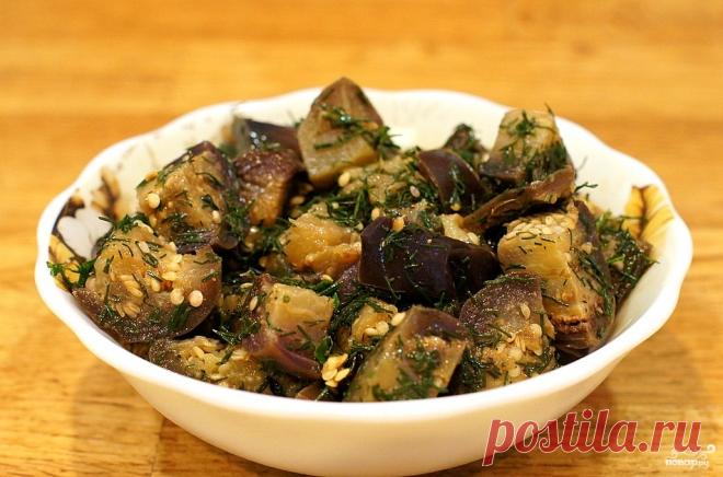 САЛАТ ИЗ БАКЛАЖАНОВ С ЧЕСНОКОМ