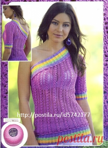 ЛЕТНИЙ ТОП С ОТКРЫТЫМ ПЛЕЧОМ.