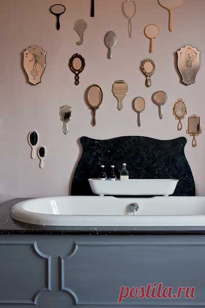 Группа зеркал на стене: 20 стильных примеров | ELLEDECORATION