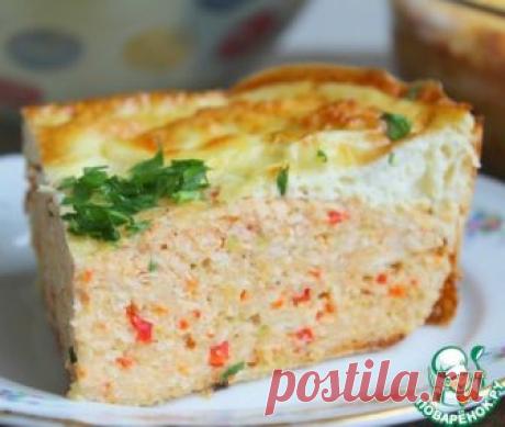 Мясная запеканка с яичной шапочкой.