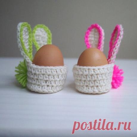 Вязаные аксессуары для пасхальных яиц