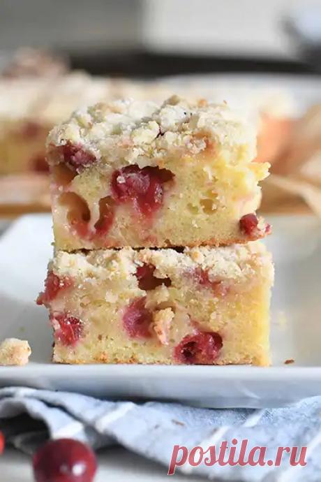 Рецепт пирога с апельсином и клюквой