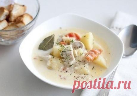 Диетический низкокалорийный сырный суп с курицей  - Счастливые заметки