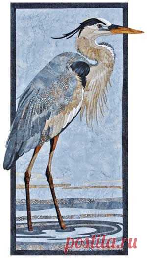KeepsakeQuilting Great Blue Heron Wall Quilt Kit