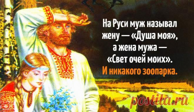 Как на Руси называли любимого человека – Фитнес для мозга
