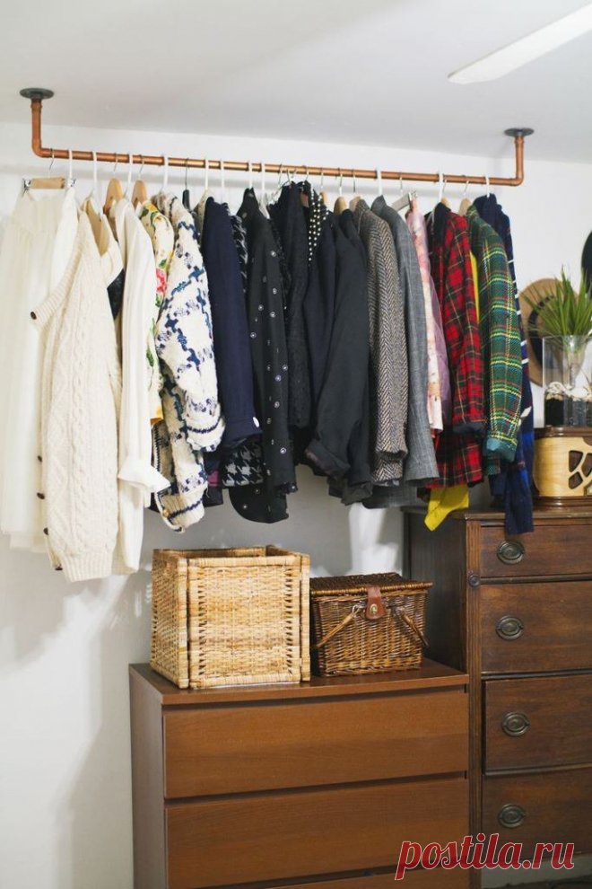 Потолочная вешалка из труб — Сделай сам, идеи для творчества - DIY Ideas