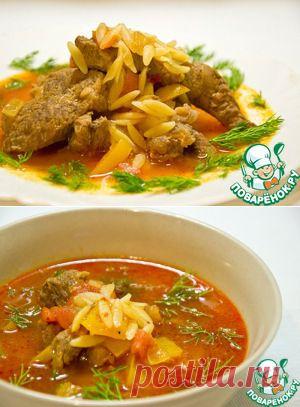 Говядина тушеная с орзо (крифараки) - кулинарный рецепт