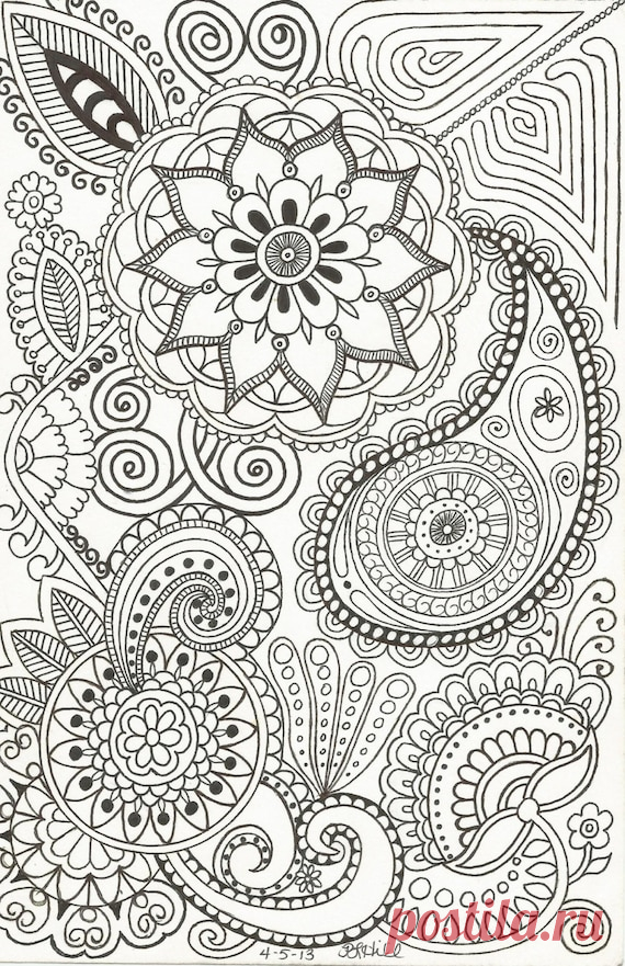 Zentangle-inspired Doodle (by Patricia Hill)
