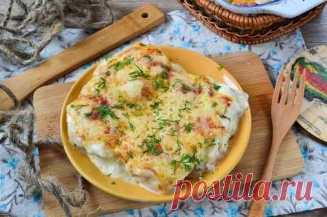 ​Сочное куриное филе по-французски.