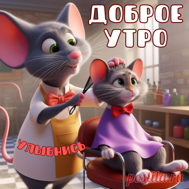 С добрым утром, 
Желаю я в этот денек
Добра, улыбок и тепла,
Эмоций радостных мешок,
Чтоб жизнь счастливою была!
