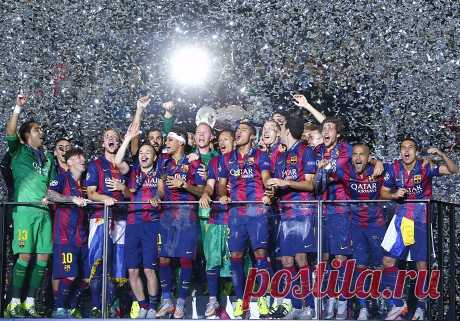 "Барселона" завоевала кубок Лиги чемпионов - Чемпионат