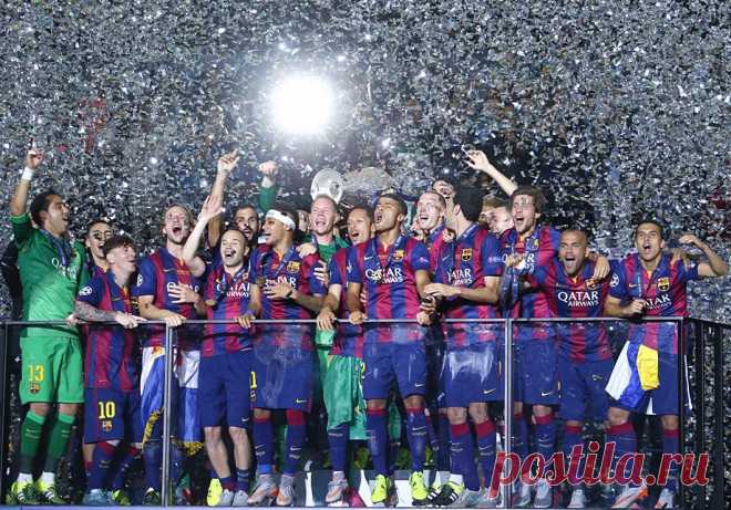 "Барселона" завоевала кубок Лиги чемпионов - Чемпионат