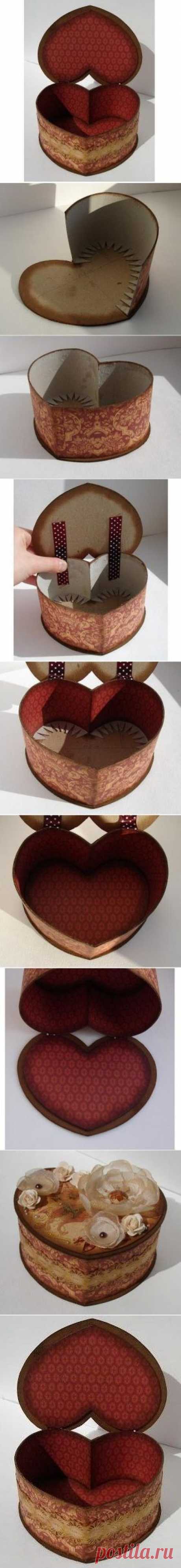 Сделай сам картон Heart Shaped Box | FabDIY
