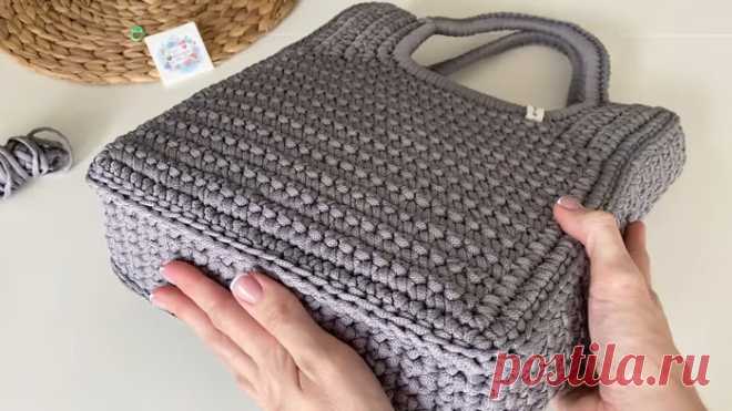 САМАЯ СТИЛЬНАЯ И ФУНКЦИОНАЛЬНАЯ СУМКА КРЮЧКОМ!.