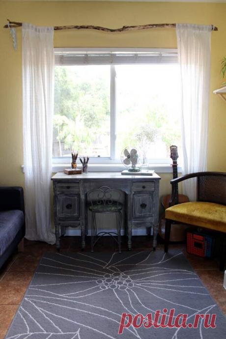 «Я его слепила из того, что было»: идеи карнизов из подручных материалов