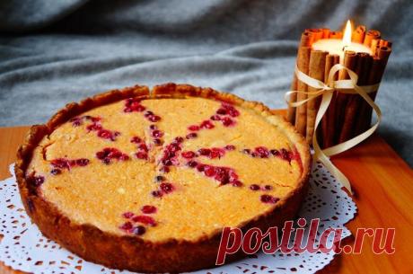 Тыквенный пирог с клюквой - пошаговый рецепт с фото - как приготовить - ингредиенты, состав, время приготовления - Леди Mail.Ru