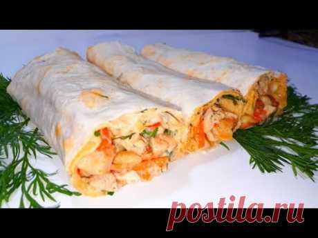 Домашняя шаурма, обалденно вкусная / быстро  и вкусно.