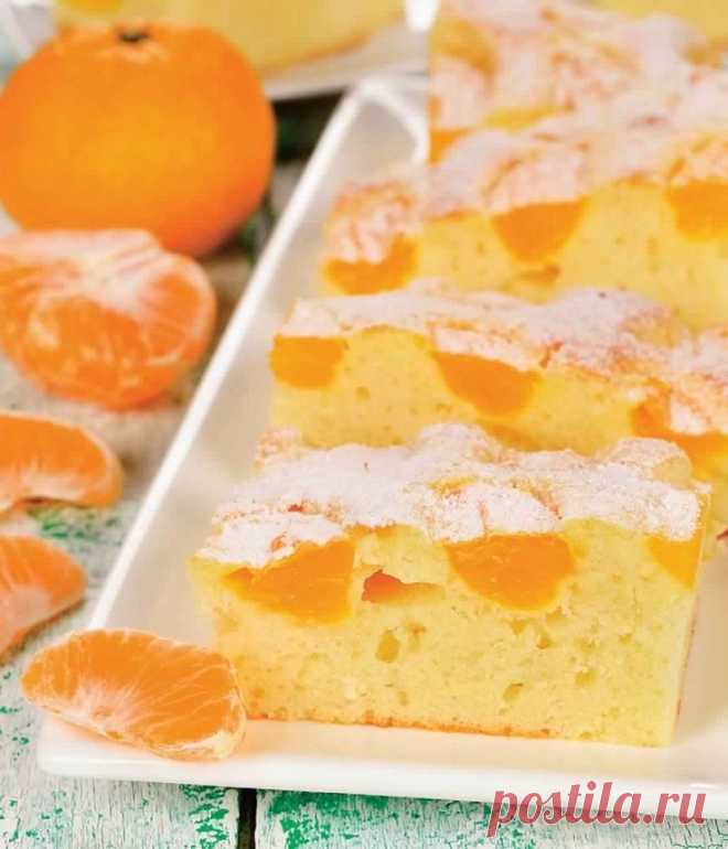Оригинальный и очень простой
РЕЦЕПТ МАНДАРИНОВОЙ ШАРЛОТКИ