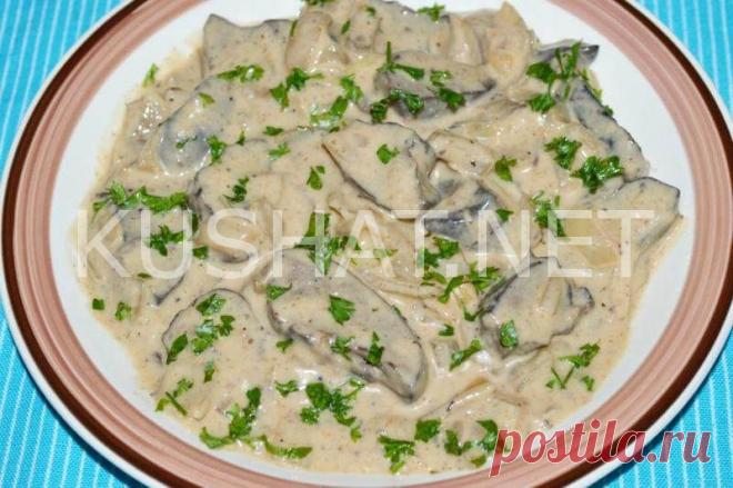 Печень индейки в сметане. Пошаговый рецепт с фото - Кушать нет