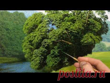 How to paint tree details | Oil painting  episode 136