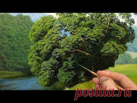 How to paint tree details | Oil painting  episode 136