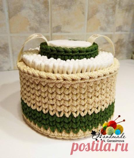 Органайзер для разных мелочей из полиэфирного шнура