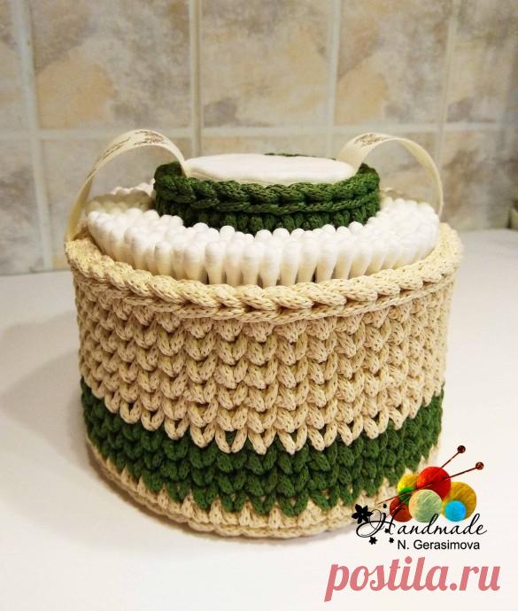 Органайзер для разных мелочей из полиэфирного шнура