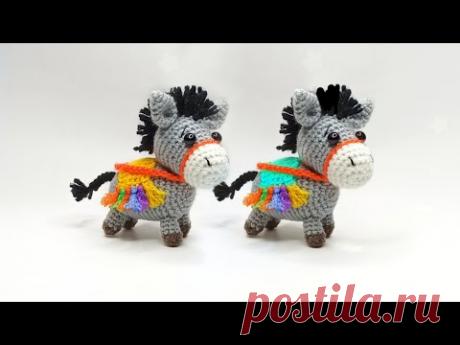 Вы такого не вязали 🌸 Вязаный ослик крючком амигуруми подробный мастер класс🌿 Ч 1