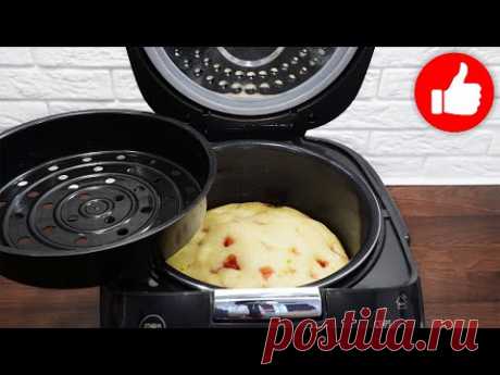 За 5 минут Пирог с клубникой, который тает во рту! Вкусняшка к чаю в мультиварке!