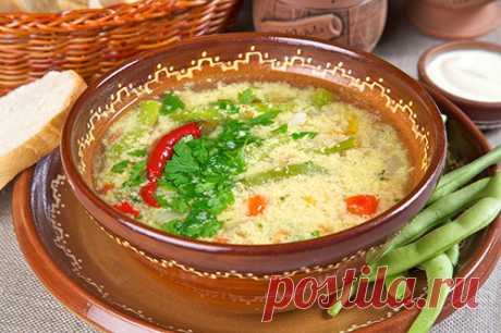 Зеленый суп из фасоли - Супы, borşuri, супы, подливы