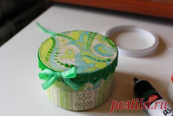 Шкатулочка "Весеннее настроение" из бобины - Бумаготворчество