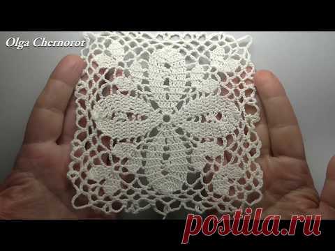 Квадрат Квадратный мотив крючком