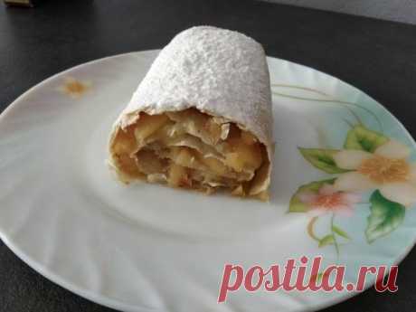 Штрудель из лаваша с яблоками #чемпионатмира #германия Автор рецепта Светлана - Cookpad
