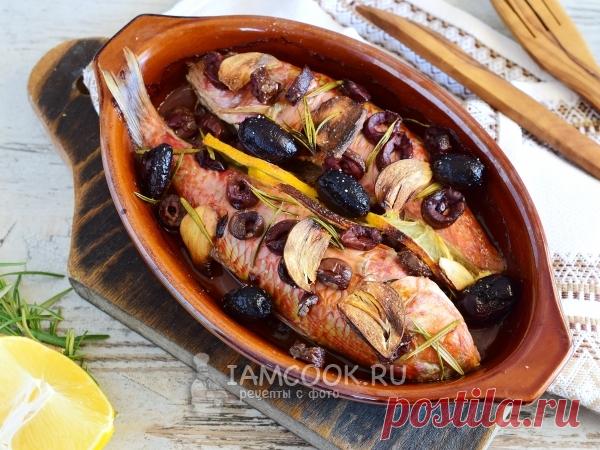 Барабулька, запеченая с розмарином, лимоном и оливками — рецепт с фото Вкуснейшая рыба барабулька, приготовленная в духовке с ароматными розмарином и лимоном, понравится всем!