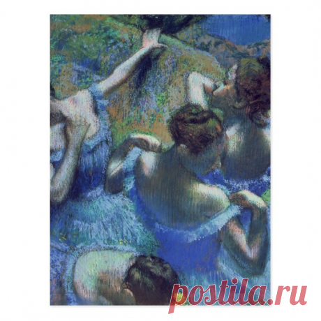 Edgar Degas | Blue Dancers, c.1899 Postcard | Zazzle.com