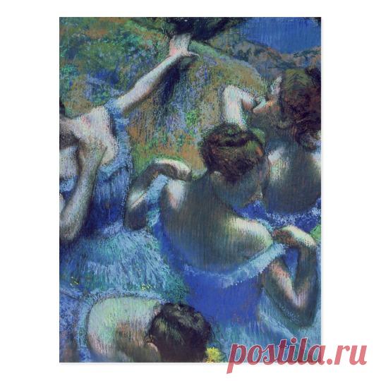 Edgar Degas | Blue Dancers, c.1899 Postcard | Zazzle.com