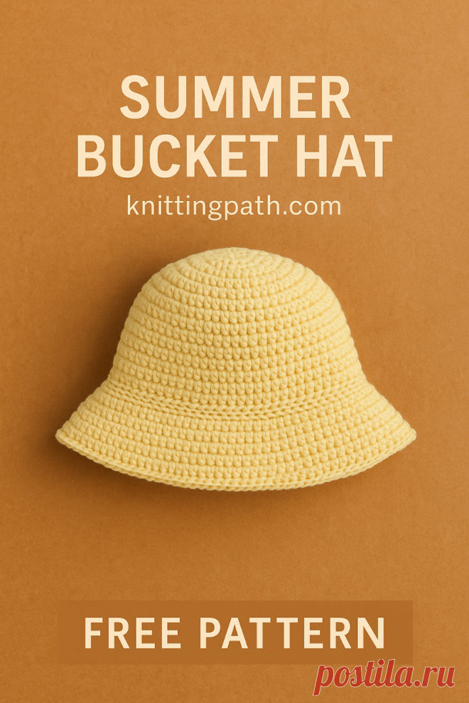Crochet Summer Bucket Hat Pattern (Free Pattern)