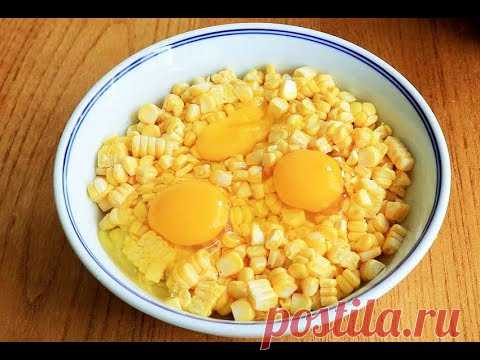 玉米加上3個雞蛋這樣做，學會懶人早餐，不加一滴水，天天吃不膩【夏媽廚房】