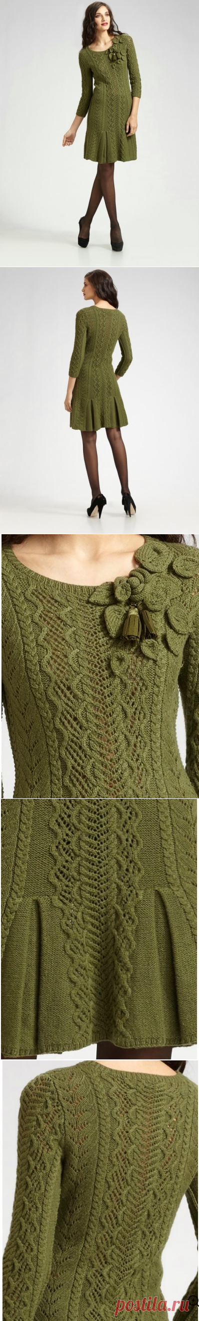 Оливковое платье от Оскара