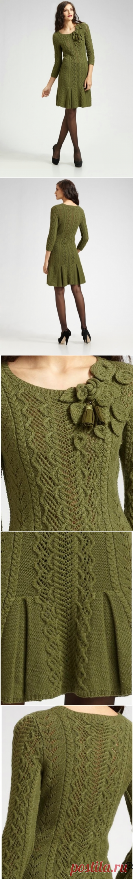 Оливковое платье от Оскара