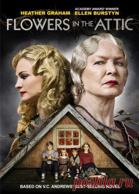 Фильм «Цветы на чердаке» (Flowers in the Attic), основанный на одноименном романе Вирджинии Эндрюс, рассказывает историю матери четырех детей Корин (Хезер Грэм), которая после внезапной смерти мужа осталась буквально без гроша. 

Не видя иного выхода из положения, она оставляет детей в доме своих богатых властных родителей. А сама пытается устроить свою личную жизнь. Но постепенно ее визиты к детям становятся все реже, и они оказываются полностью во власти их безжалостной бабушки Оливии