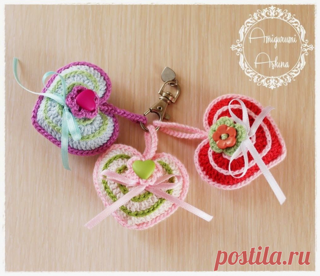 Amigurumi Aşkına: Kalp Anahtarlık Nasıl Yapılır-Resimli anlatım